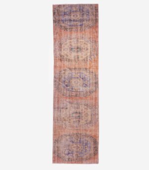 MM_Image_23 Vintage Turkish Hand-Knotted Wool Runner Rug 2'8"x9'8"