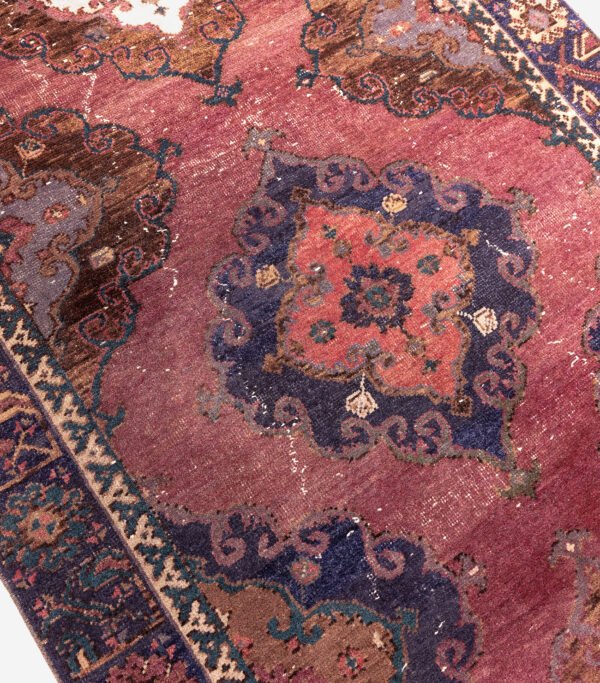 MM_Image_27 Vintage Purple Oushak Runner 4'1"x13'