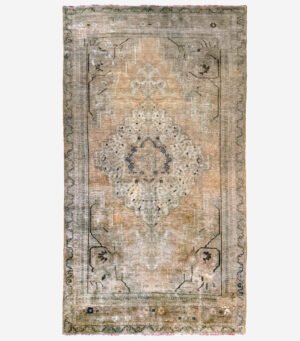 MM_Web_Product_Image_Rugs_85 Hand-Knotted Vintage Turkish Oushak Rug 4'6" x 8'1"