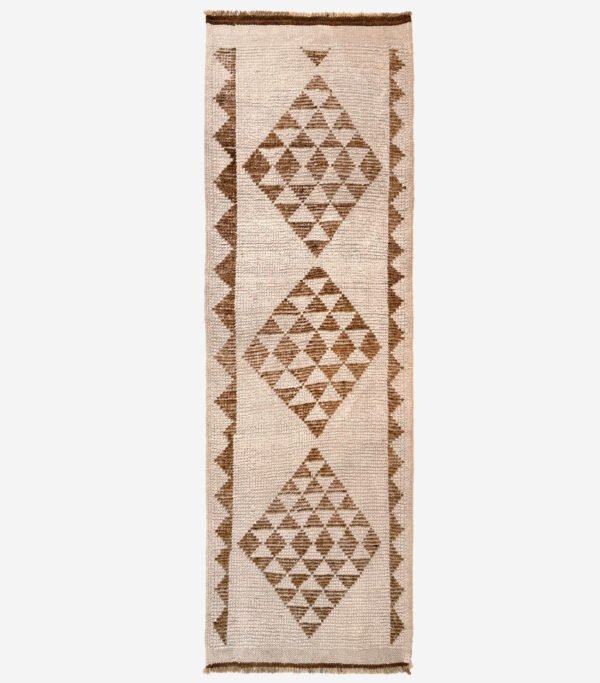 Hand-Knotted Vintage Kurdish Runner Rug 2'9"  x 9'1"