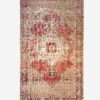 Hand-Knotted Vintage Turkish Oushak Rug 4' x 6'4"