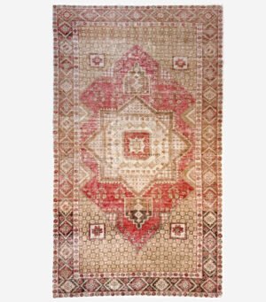 MM_Web_Product_Image_Rugs_Nov2518 Hand-Knotted Vintage Turkish Oushak Rug 4' x 6'4"