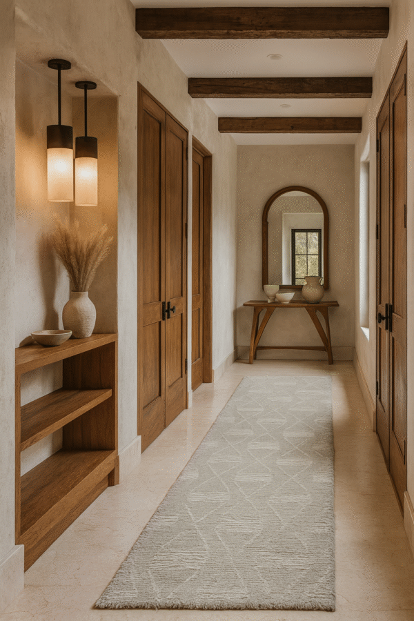 Hand-Knotted Shaggy Moroccan Style Runner Rug 3’1″ x 9’2″ - 3 Hand-Knotted Shaggy Moroccan Style Runner Rug 3'1" x 9'2"