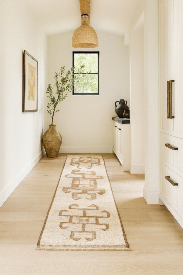 Hand-Knotted Vintage Kurdish Runner Rug 2'5" x 9'8"