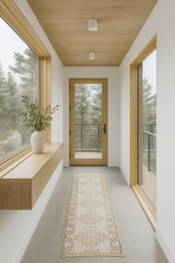 Hand-Knotted Vintage Kurdish Runner Rug 3’1″ x 11’5″ - 2 Hand-Knotted Vintage Kurdish Runner Rug 3'1" x 11'5"