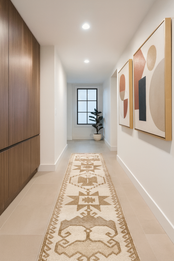 Hand-Knotted Vintage Kurdish Runner Rug 3’1″ x 12’9″ Hand-Knotted Vintage Kurdish Runner Rug 3'1" x 12'9"