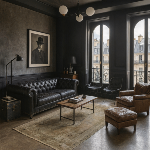 Hand-Knotted Vintage Turkish Oushak Rug 4’6″ x 8’1″ - 3 Hand-Knotted Vintage Turkish Oushak Rug 4'6" x 8'1"