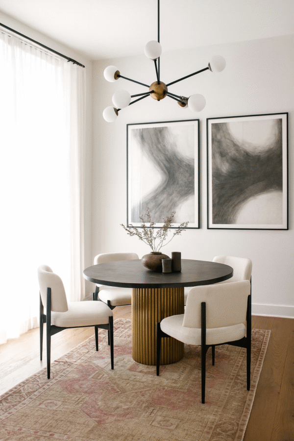 Hand-Knotted Vintage Turkish Oushak Rug 4' x 6'4"