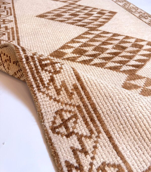 Hand-Knotted Vintage Kurdish Runner Rug 3'3 x 11'5"