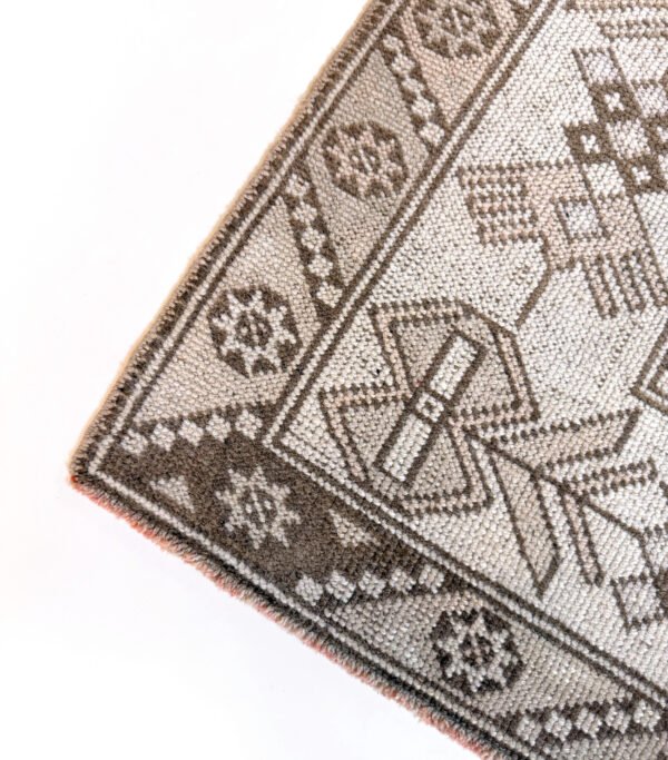 Hand-Knotted Vintage Turkish Oushak Rug 3'9" x 6'5"