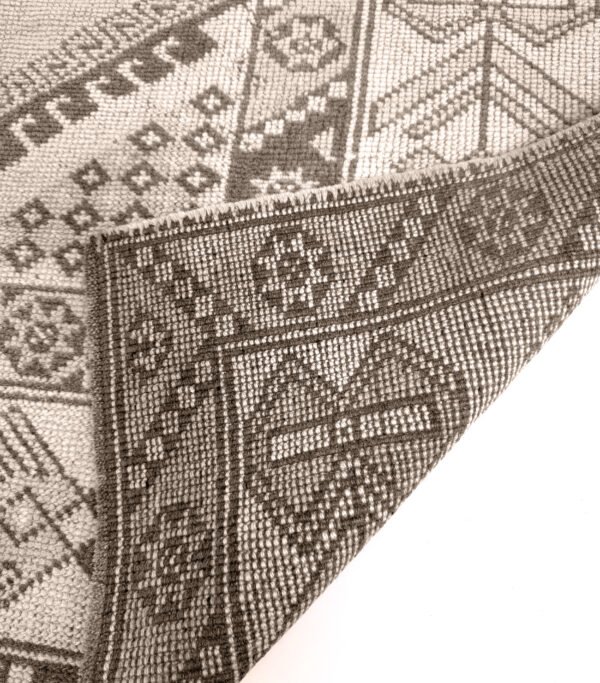 Hand-Knotted Vintage Turkish Oushak Rug 3'9" x 6'5"