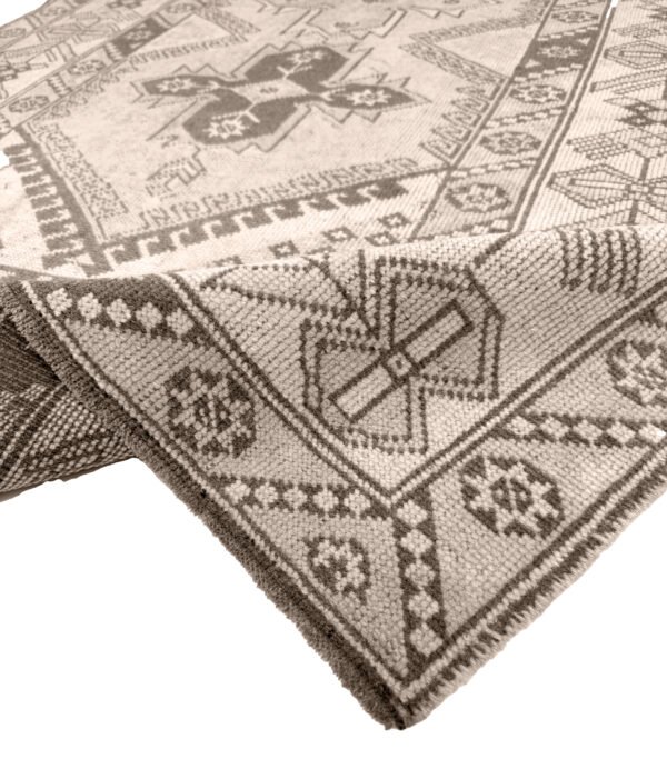 Hand-Knotted Vintage Turkish Oushak Rug 3'9" x 6'5"