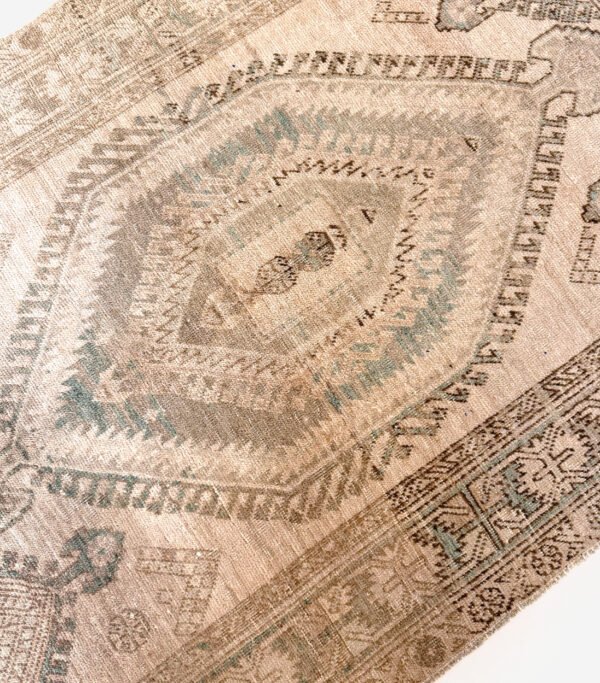 Hand-Knotted Vintage Turkish Oushak Rug 4'1" x 6'2"