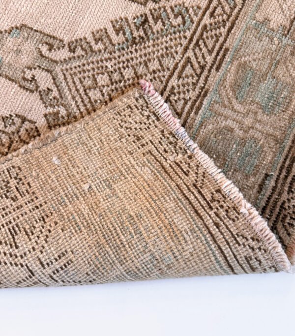 Hand-Knotted Vintage Turkish Oushak Rug 4'1" x 6'2"