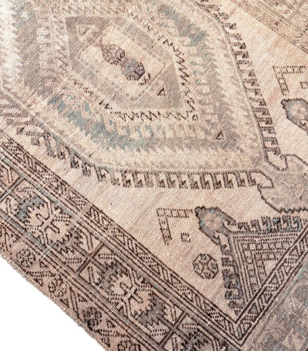 Hand-Knotted Vintage Turkish Oushak Rug 4'1" x 6'2"