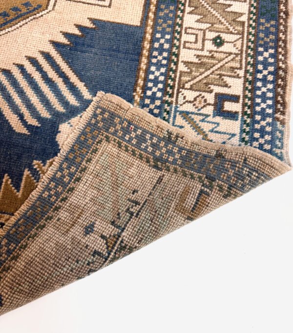 Hand-Knotted Vintage Turkish Oushak Rug 4'1" x 7'2"